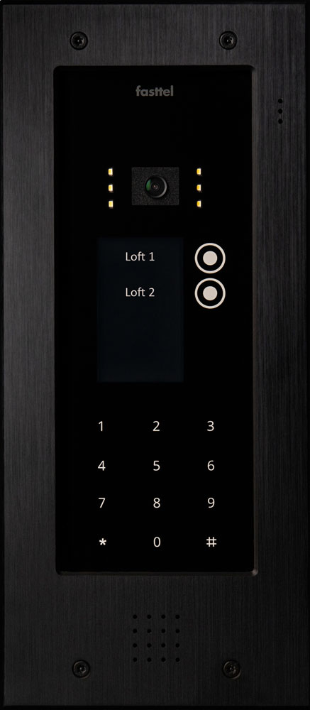 Wizard Elite Black IP with 2 push buttons and keypad / color cam.